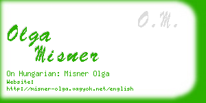 olga misner business card